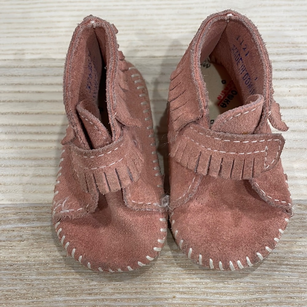 Minnetonka Front Strap Moccasins Bootie